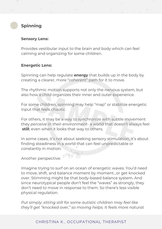 The Truth About Stimming